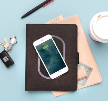 Logotrade promotional giveaway picture of: Air 5W wireless charging notebook cover A5