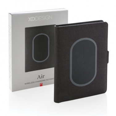 Logo trade advertising product photo of: Air 5W wireless charging notebook cover A5