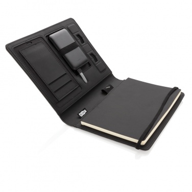 Logotrade promotional item image of: Air 5W wireless charging notebook with 5000mAh powerbank