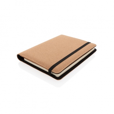 Logo trade promotional items image of: Deluxe cork portfolio A5 with pen