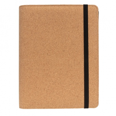 Logo trade advertising products picture of: Deluxe cork portfolio A5 with pen