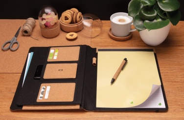 Logotrade advertising product picture of: Deluxe cork portfolio A4 with pen