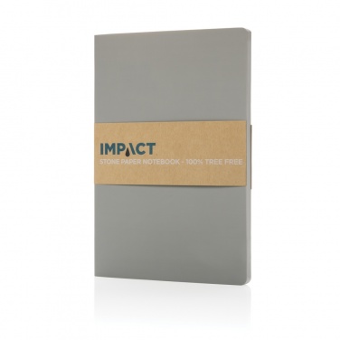 Logo trade corporate gifts image of: Impact softcover stone paper notebook A5