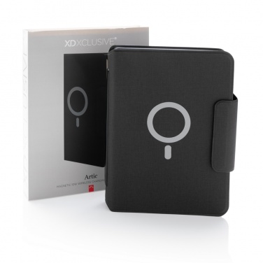 Logo trade promotional products picture of: Artic Magnetic 10W wireless charging A5 notebook