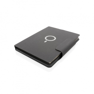 Logotrade promotional item picture of: Artic Magnetic 10W wireless charging A4 portfolio