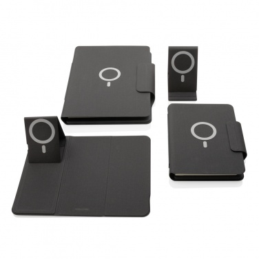 Logotrade promotional item picture of: Artic Magnetic 10W wireless charging A4 portfolio