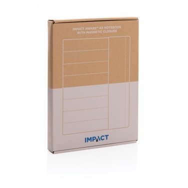 Logo trade business gift photo of: Impact Aware™ A5 notebook with magnetic closure
