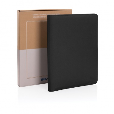 Logo trade advertising products picture of: Impact Aware™ deluxe 300D tech portfolio with zipper