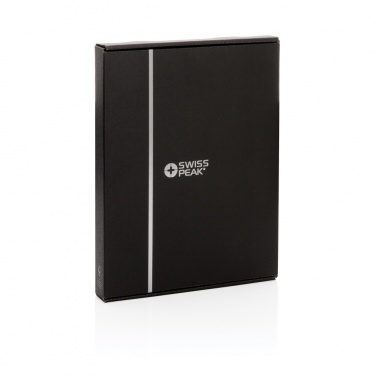 Logo trade promotional products image of: Swiss Peak Heritage RCS rPU A5 stone paper portfolio