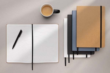 Logo trade promotional giveaways image of: Craftstone A5 recycled kraft and stonepaper notebook