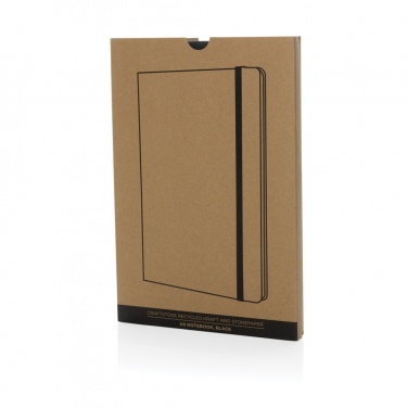 Logotrade promotional gift picture of: Craftstone A5 recycled kraft and stonepaper notebook