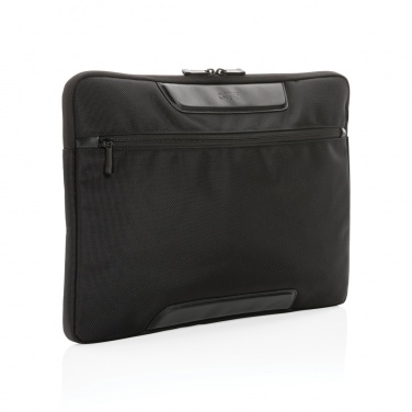 Logotrade promotional gift picture of: Swiss Peak AWARE™ RPET Voyager 15.6" laptop sleeve