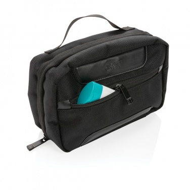 Logo trade advertising products image of: Swiss Peak AWARE™ RPET Voyager toiletry bag