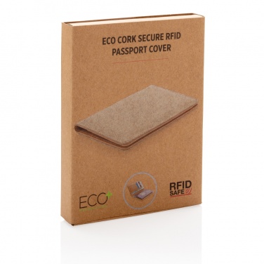 Logo trade advertising products picture of: Cork secure RFID passport cover