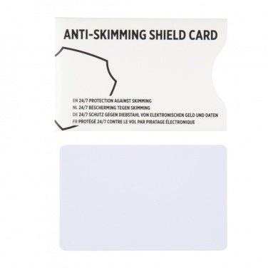 Logo trade promotional products image of: Anti-skimming RFID shield card with active jamming chip