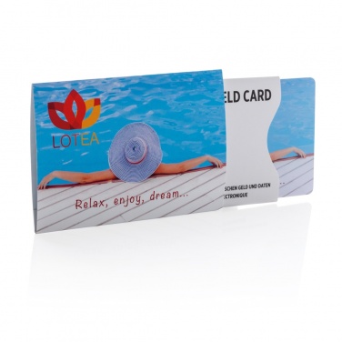 Logo trade promotional merchandise photo of: Anti-skimming RFID shield card with active jamming chip