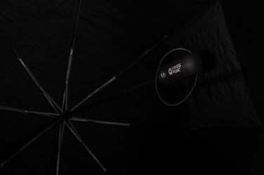 Logo trade promotional product photo of: Swiss Peak Aware™ Tornado 27” pocket storm umbrella