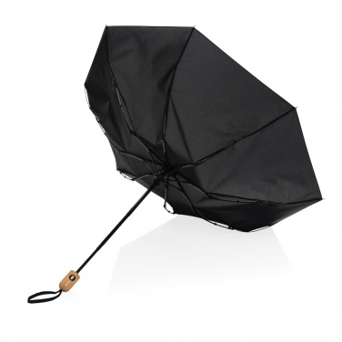 Logotrade promotional items photo of: 21" Impact AWARE™ RPET 190T bamboo auto open/close umbrella