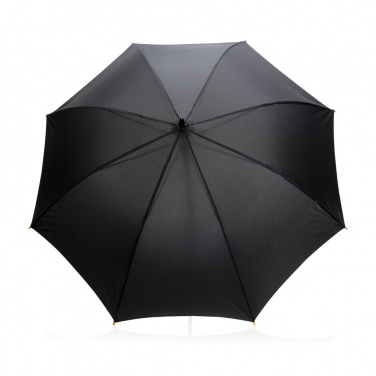 Logotrade corporate gifts photo of: 23" Impact AWARE™ RPET 190T auto open bamboo umbrella