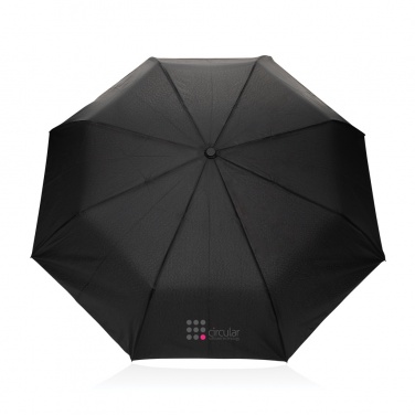 Logotrade business gifts photo of: Kaycey 21" AWARE™ RPET Acacia wood mini auto open umbrella
