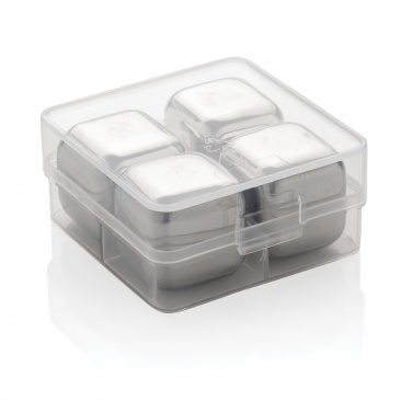 Logotrade promotional gifts photo of: Re-usable stainless steel ice cubes 4pc
