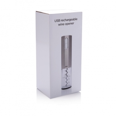 Logo trade promotional item photo of: Electric wine opener - USB rechargeable