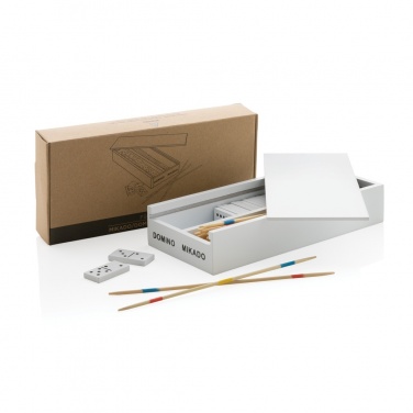 Logotrade corporate gift picture of: Deluxe mikado/domino in wooden box