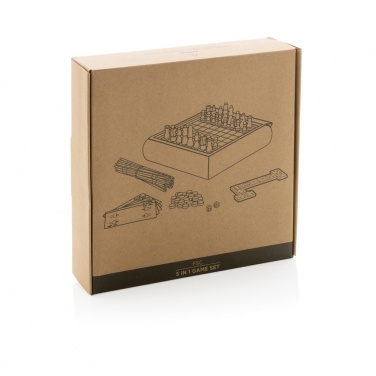 Logo trade promotional merchandise image of: 5 in 1 game set