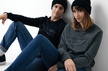 Logo trade promotional giveaways image of: Iqoniq Zion recycled cotton crew neck