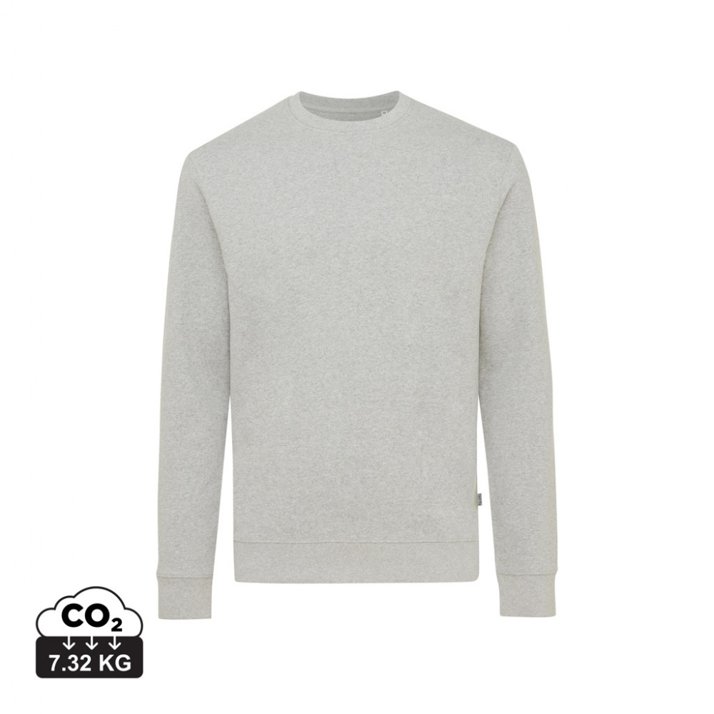 Logo trade promotional gifts picture of: Iqoniq Denali recycled cotton crew neck undyed