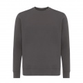 Iqoniq Etosha lightweight recycled cotton crew neck, anthracite