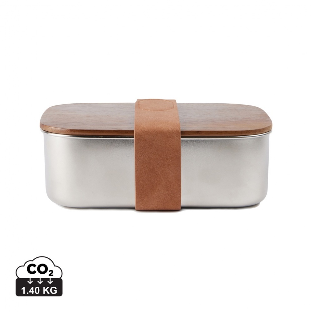Logotrade advertising product image of: VINGA Ciro RCS recycled steel lunch box
