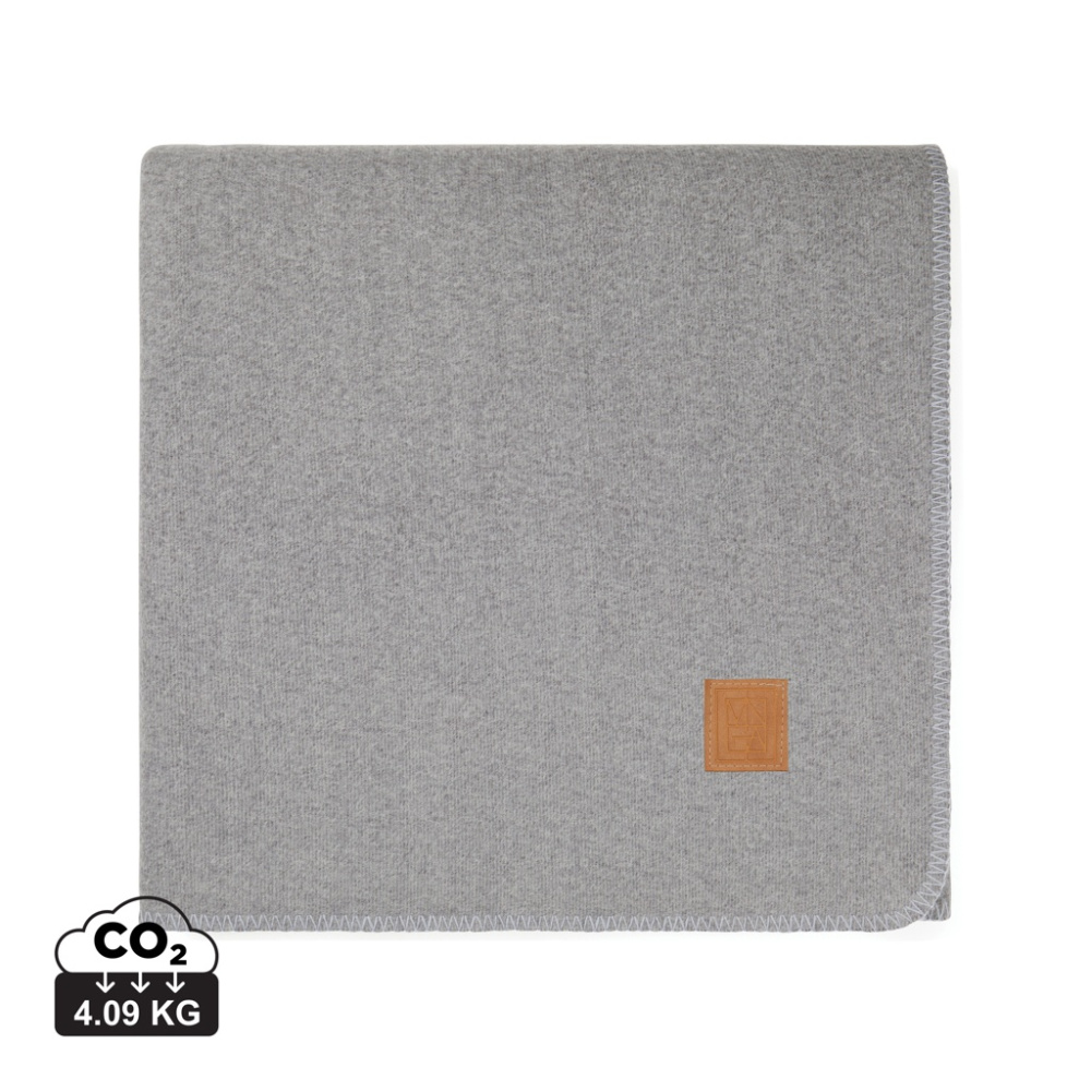 Logo trade promotional gifts image of: VINGA Moulton GRS RPET blanket