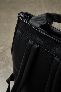 Logo trade promotional merchandise image of: VINGA Bermond RCS recycled PU backpack