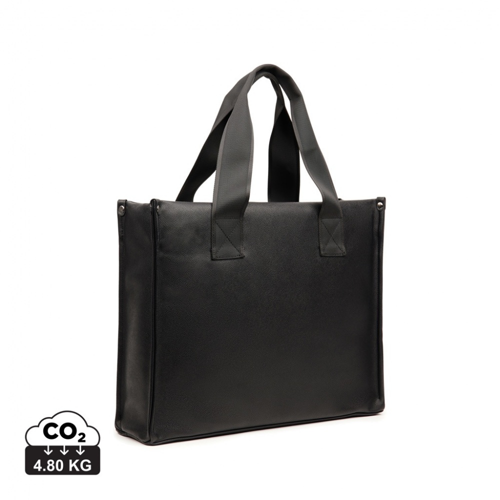 Logo trade business gifts image of: VINGA Bermond RCS recycled PU tote bag