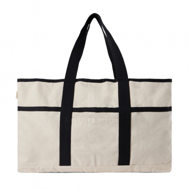 Logo trade promotional merchandise image of: VINGA Volonne AWARE™ recycled canvas beach bag
