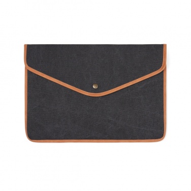 Logo trade promotional giveaway photo of: VINGA Bosler GRS recycled canvas 14" laptop sleeve