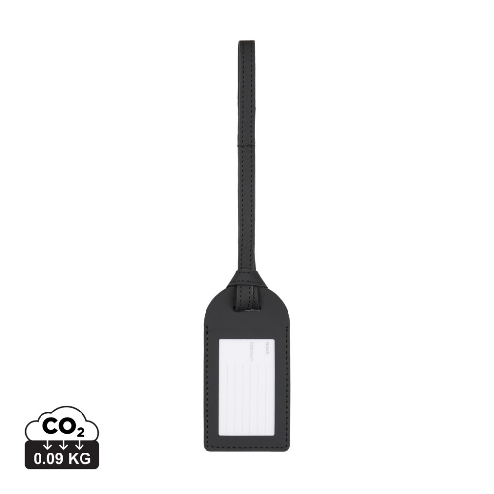 Logo trade promotional item photo of: VINGA Baltimore RCS recycled polyester luggage tag