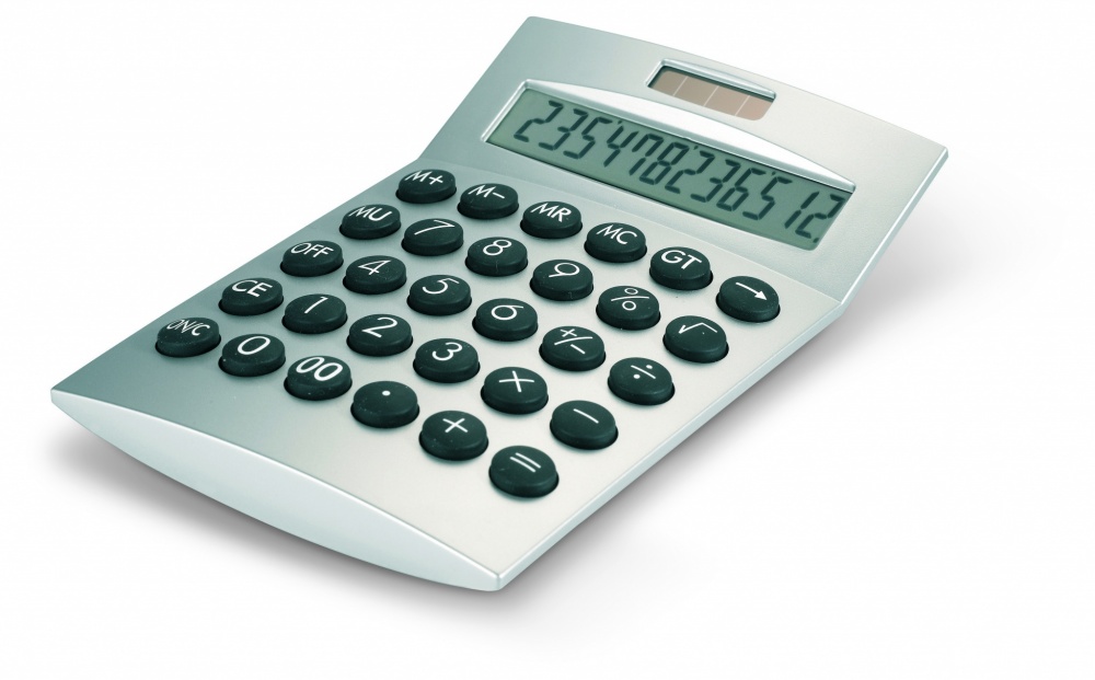 Logo trade promotional gifts image of: Basics 12-digits calculator