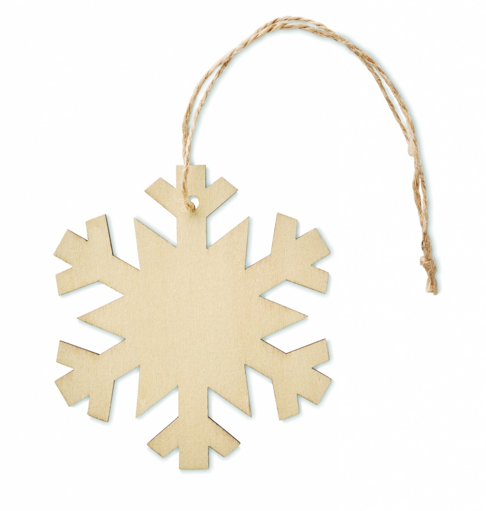 Logo trade advertising products picture of: Snowflake Tree hanger
