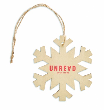 Logotrade advertising product image of: Snowflake Tree hanger