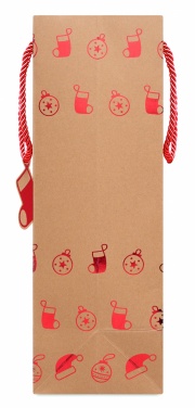 Logo trade corporate gift photo of: Gift paper bag with pattern