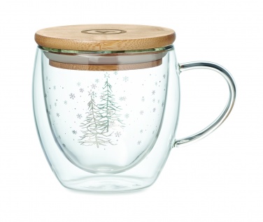 Logo trade advertising product photo of: Double wall borosilicate mug