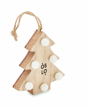 Logotrade promotional item image of: Wooden weed tree with lights