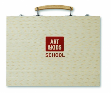 Logotrade promotional items photo of: Artist's set in wooden box