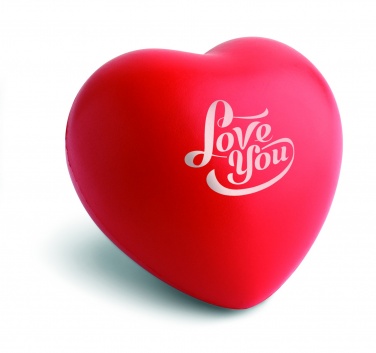 Logo trade promotional giveaways picture of: Anti-stress heart PU material