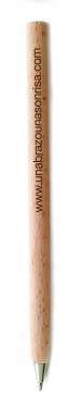 Logo trade promotional gifts image of: Wooden ball pen