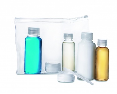 Logo trade promotional items image of: Travelling pouch with bottles
