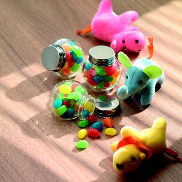 Logo trade promotional merchandise image of: Glass jar with jelly beans