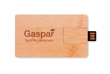Logo trade advertising product photo of: 16GB bamboo casing USB